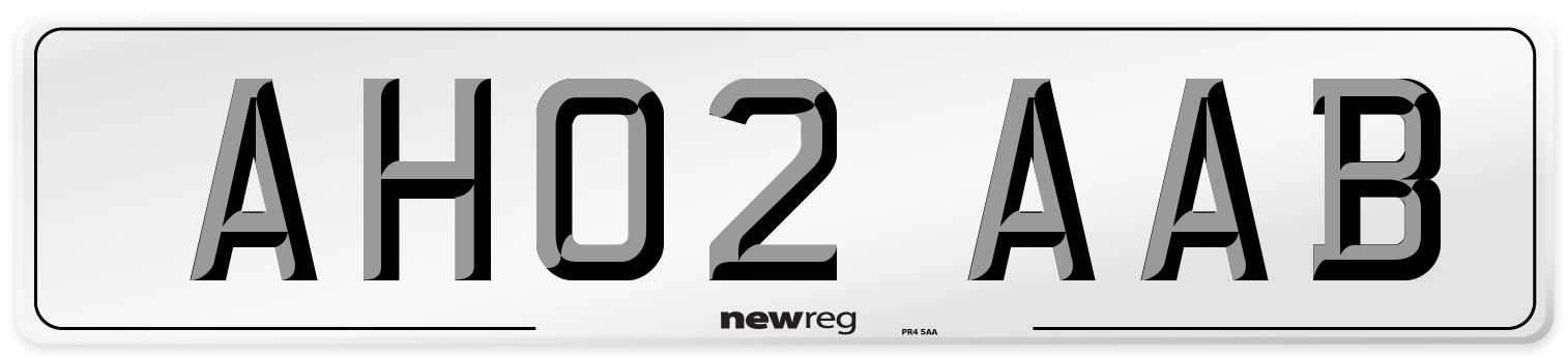 AH02 AAB Number Plate from New Reg